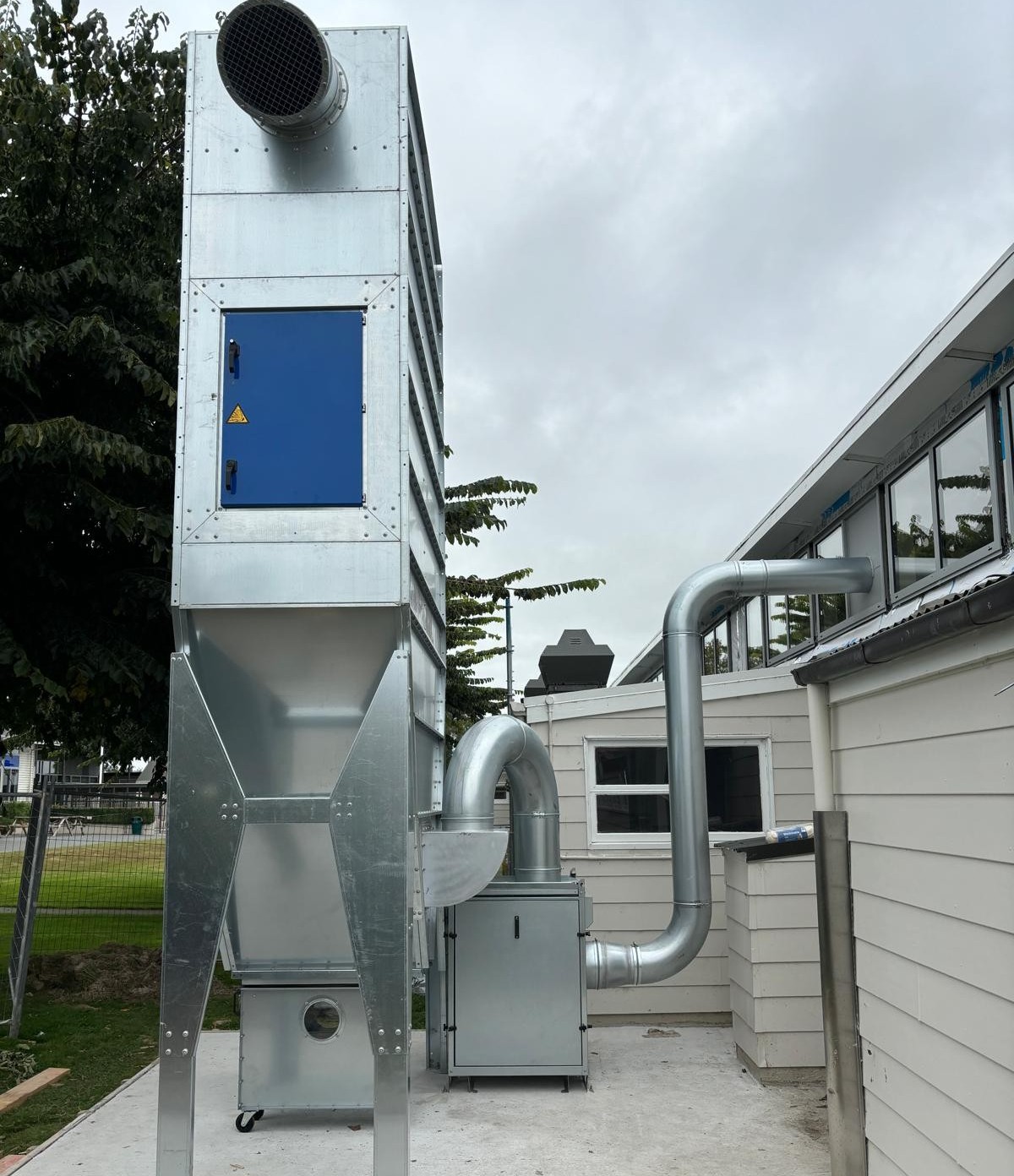 SuperSafe School filter with fan housed in Acoustic box for additional noise reduction